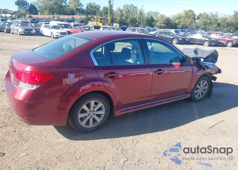 2012 Subaru Legacy 2.5I Premium из США, поврежденный, VIN 4S3BMBC65C3014343